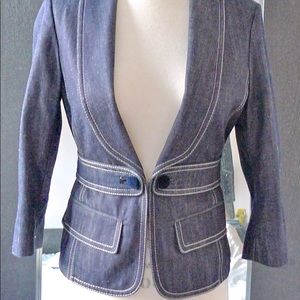 Bailey dark denim tailored jacket size 6